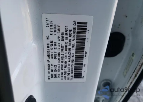 2018 Acura Tlx z USA, uszkodzony, nr VIN 19UUB1F38JA001428